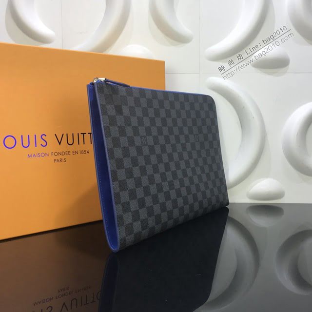 LV包包 LV新款手包 N64032 路易威登Pochette Jour大號手袋 LV棋盤格收納包  ydh3623